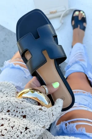 Elegantiškos moteriškos šlepetės