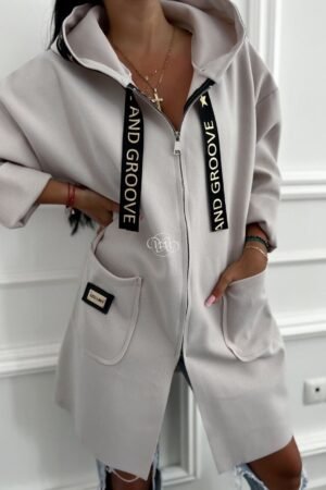 švarkas/džemperis šviesiai pilkas