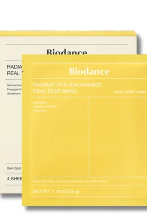 BIODANCE Radiant Vita Niacinamide Real Deep Mask- veido kaukė