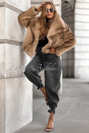 kailinis paltas su apykakle