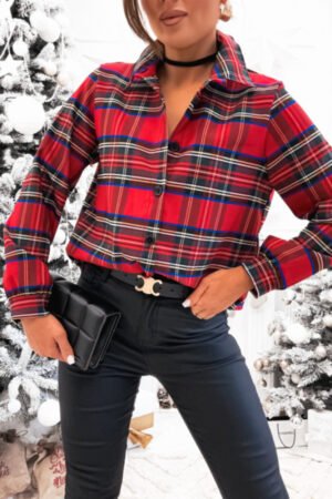 Bellucios kalėdiniai languoti marškinėliai