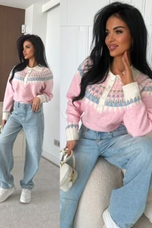 Rocio megztinis su apykakle