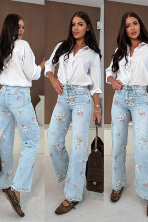 Lailo džinsai šviesiai mėlyni